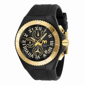 Technomarine Men's Watch - Cruise Star Chrono Black Dial Quartz Strap | TM-119016