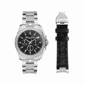 THOMAS SABO Men's watch Rebel at heart Chronograph silver
