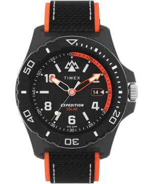 Timex Expedition 46mm Black Dial Fabric Strap Watch TW2V66100