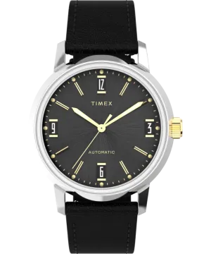 Timex Marlin Automatic 40mm Leather Strap Watch TW2W33900