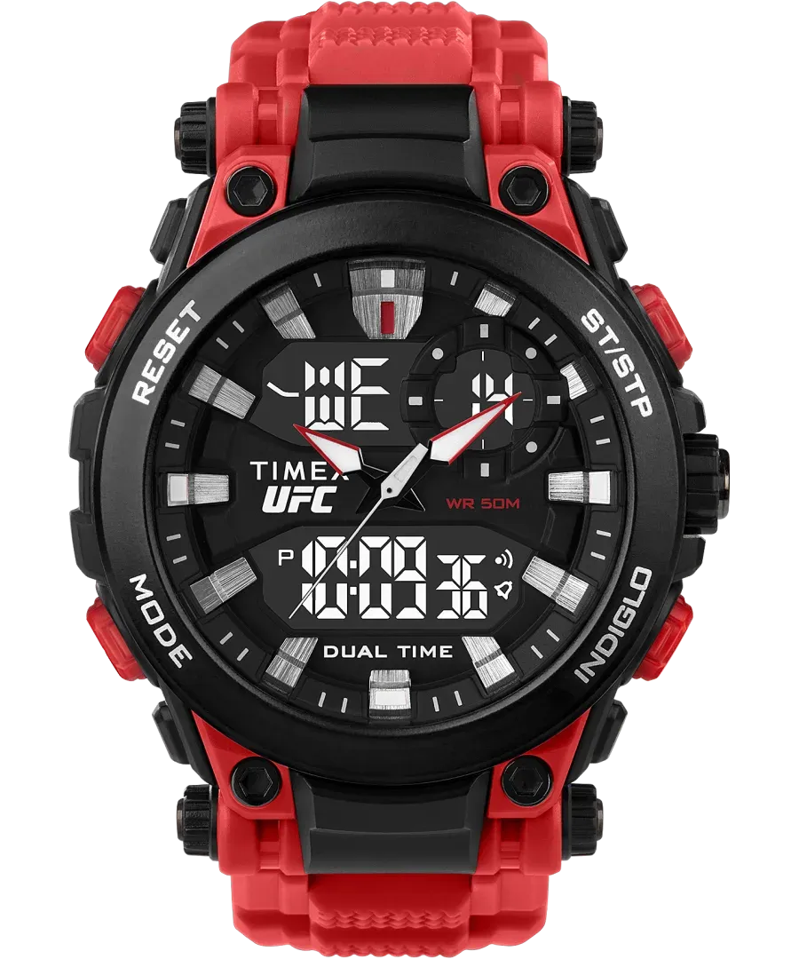 Timex UFC Impact 50mm Resin Strap Watch TW5M53000