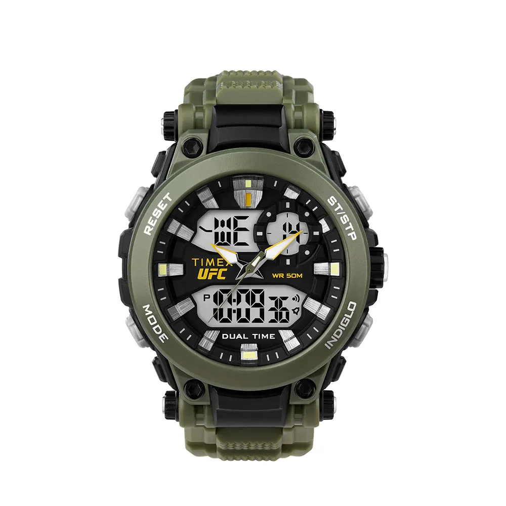 Timex UFC Impact Anadigi 50mm Resin Band Watch TW5M52900