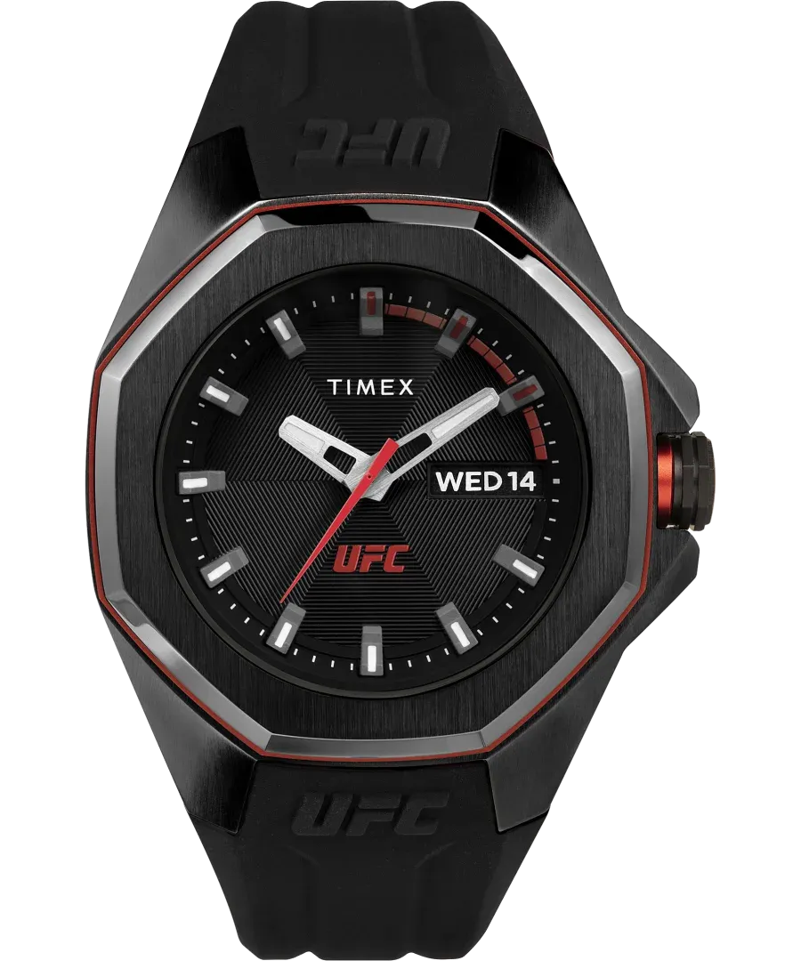 Timex UFC Pro 44mm Silicone Strap Watch TW2V57300