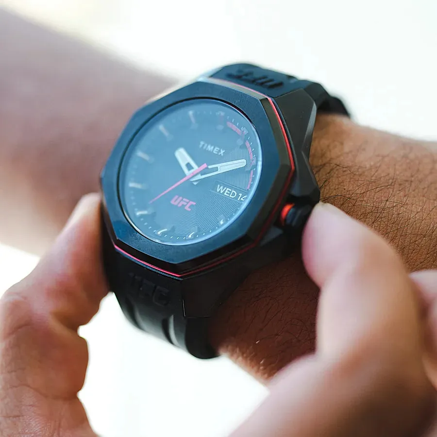 Timex UFC Pro 44mm Silicone Strap Watch TW2V57300
