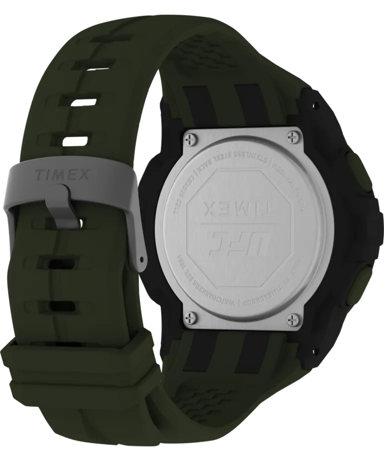Timex UFC Rush 52mm PU Olive Green Strap Men's Watch TW5M59400