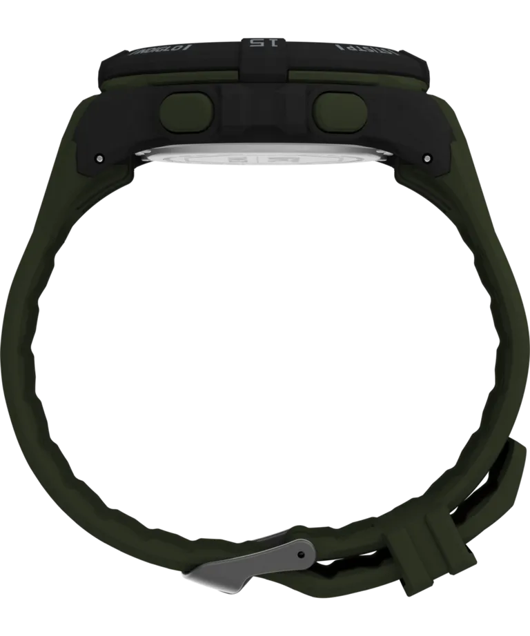 Timex UFC Rush 52mm PU Olive Green Strap Men's Watch TW5M59400