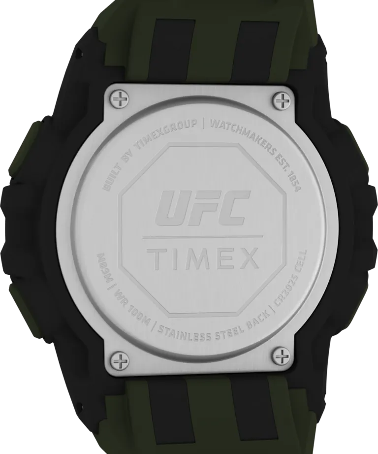Timex UFC Rush 52mm PU Olive Green Strap Men's Watch TW5M59400