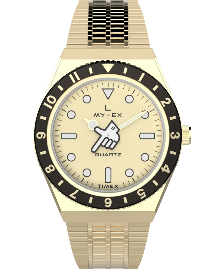 Timex x seconde/seconde/ Loser 38mm Limited Edition Gold Men's Watch TW2W70700