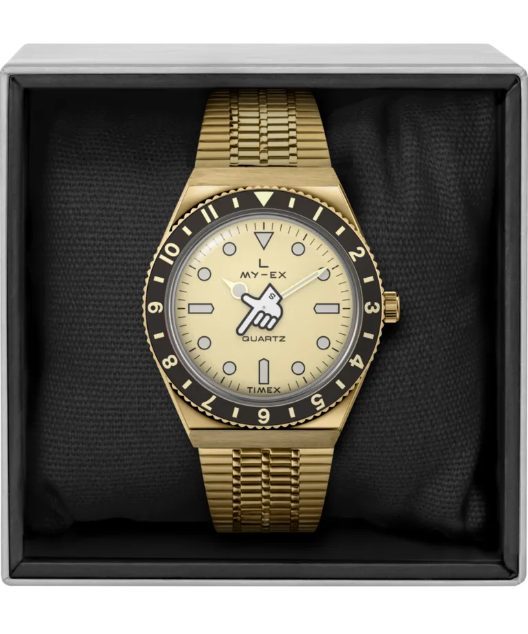 Timex x seconde/seconde/ Loser 38mm Limited Edition Gold Men's Watch TW2W70700