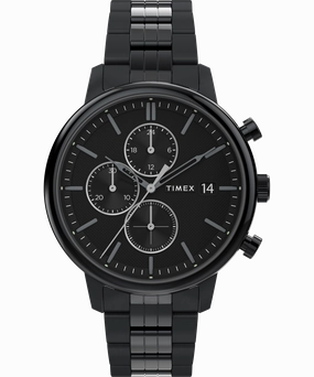 Timex Chicago 45mm Stainless Steel Black Dial Watch TW2W13400