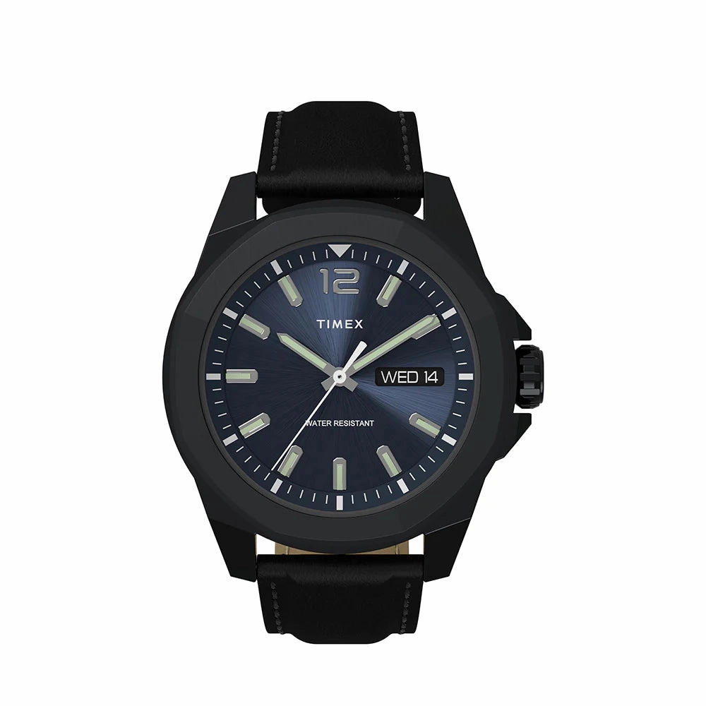 Timex Essex Avenue 3-Hand 44mm Leather Band Watch TW2V42900