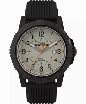 Timex Expedition North Beige Dial Black Band  with Indiglo TW4B32200