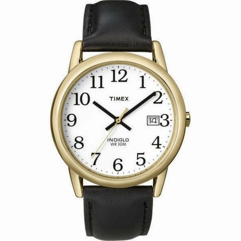 Timex Indiglo Easy Reader Gold Plated Mens Watch T2H291
