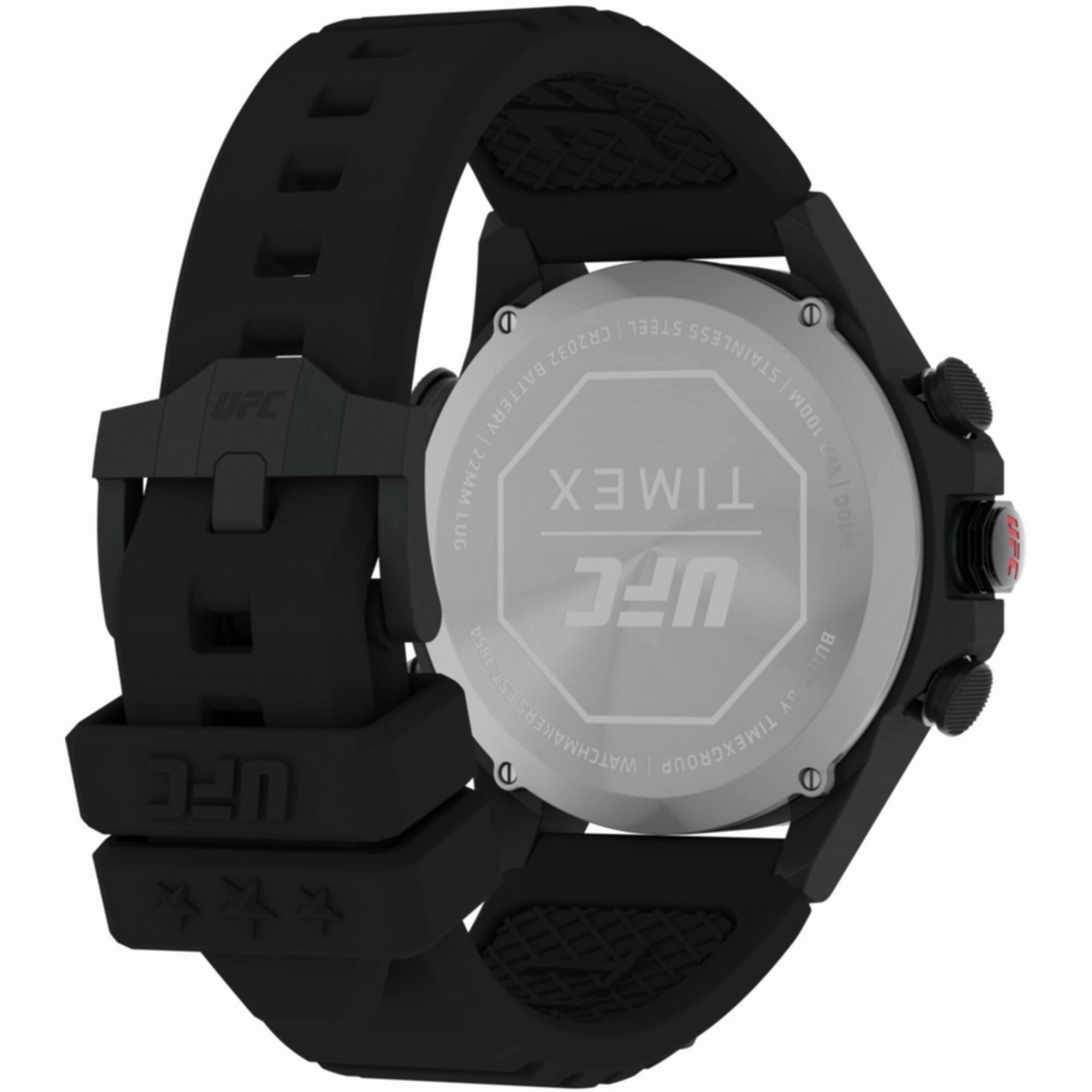 Timex Men's Digital Watch - UFC Kick Quartz Black Polyurethane Strap | TW2V87000