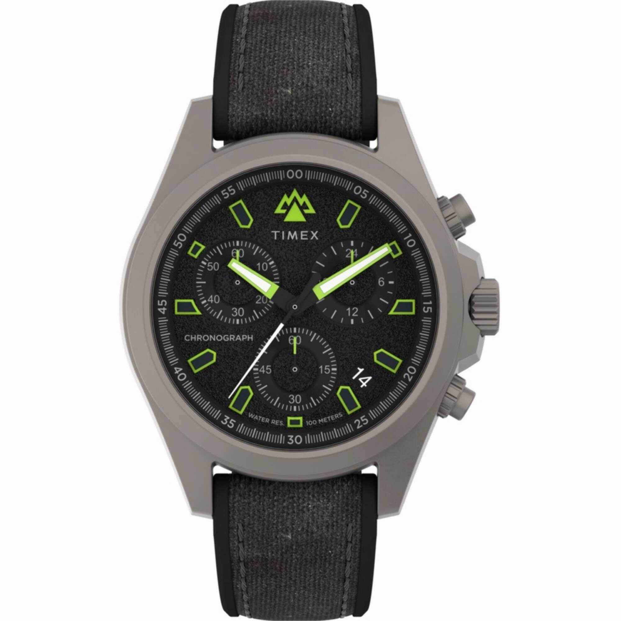 Timex Men's Watch - Expedition Field Chronograph Black Fabric Strap | TW2V96300JR