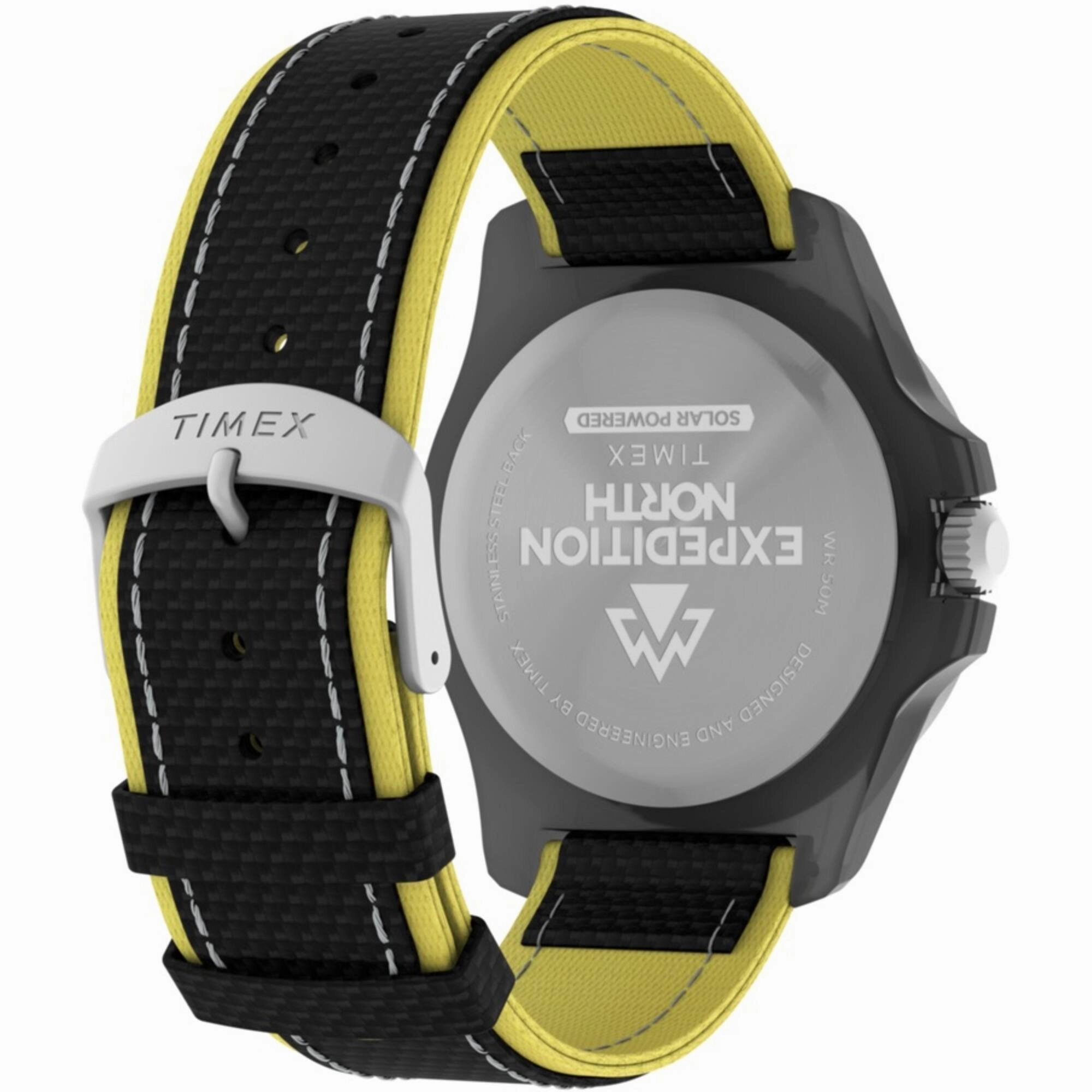 Timex Men's Watch - Expedition Rotating Bezel Black and Yellow Strap | TW2V66200JR