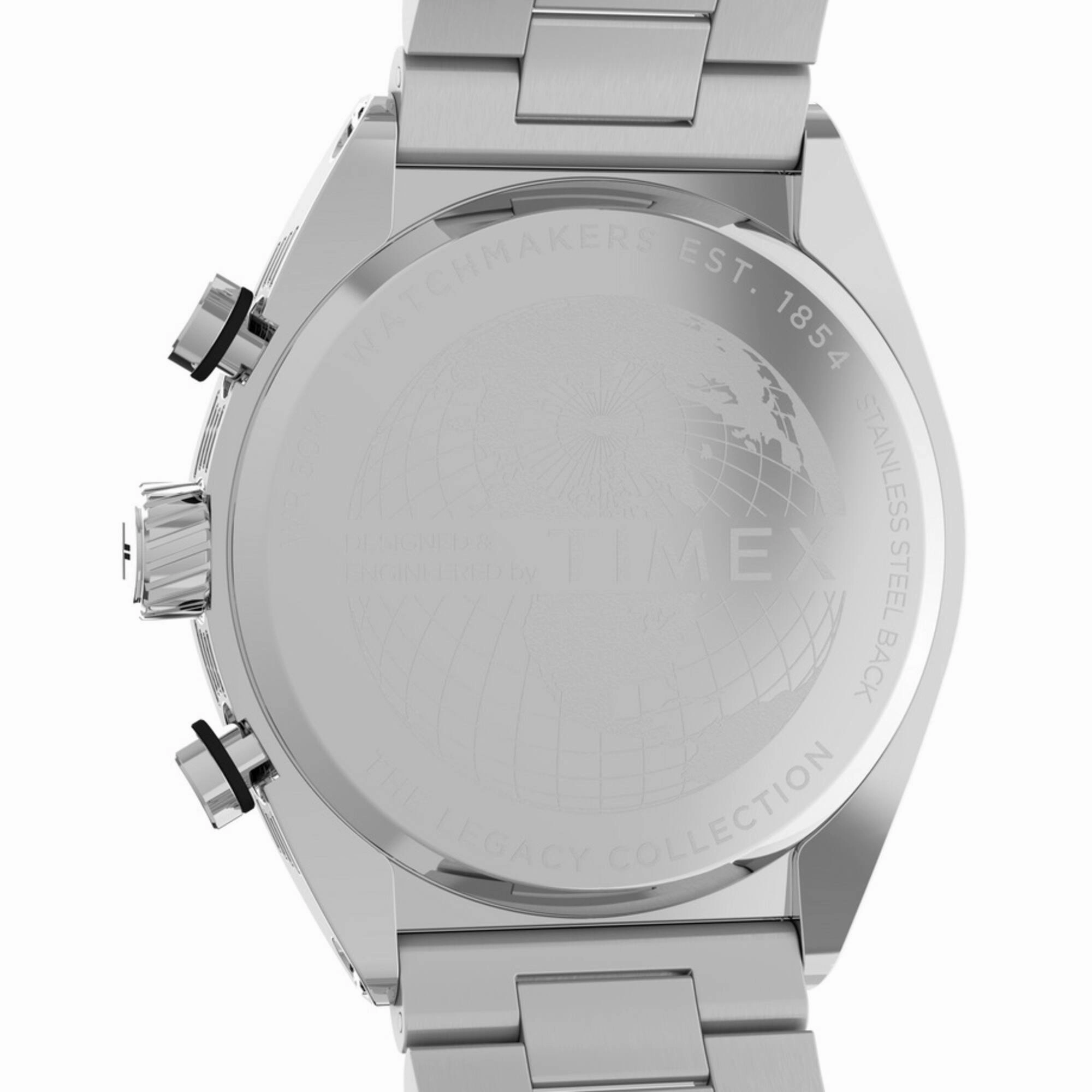 Timex Men's Watch - Legacy Quartz Chronograph Silver Tone Dial Bracelet | TW2W22200