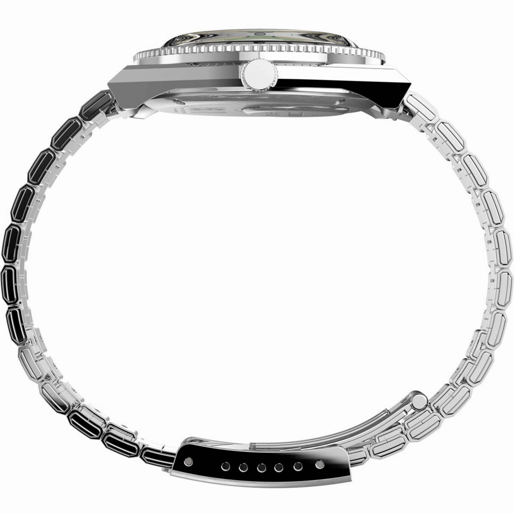 Timex Men's Watch - Q Quartz Cream Dial Stainless Steel Bracelet | TW2V25800