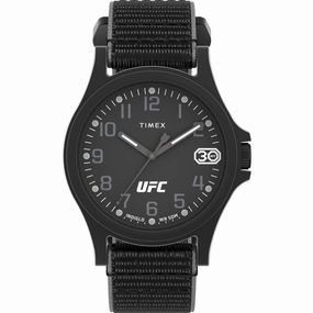 Timex Men's Watch - UFC Apex Quartz Black Dial Nylon Strap | TW2V90800JT