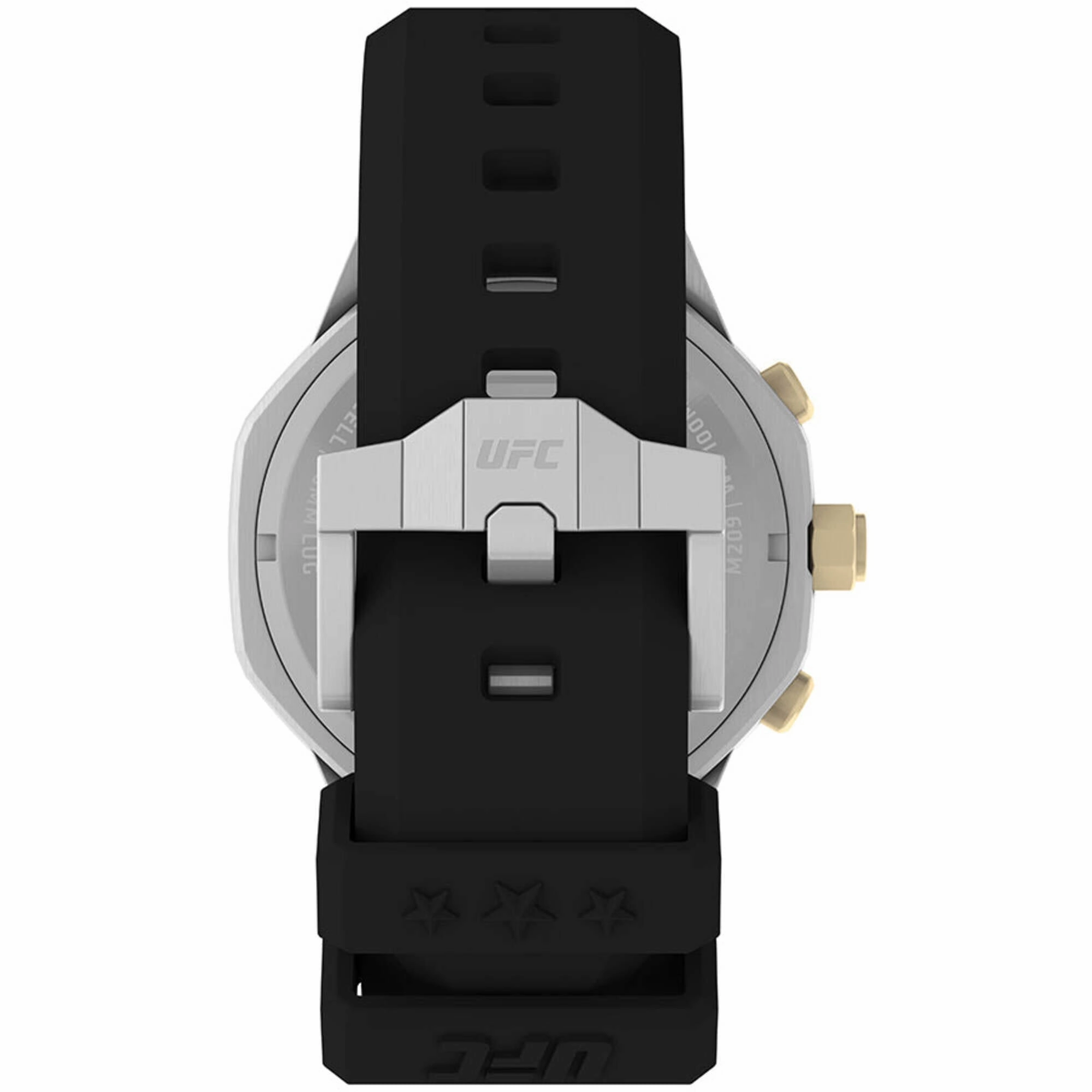 Timex Men's Watch - UFC King Chrono Gold Tone Bezel Black Dial Strap | TW2V87300