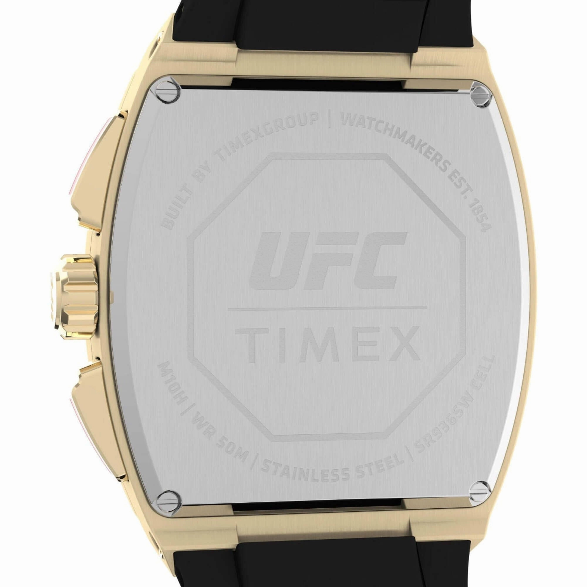 Timex Men's Watch - UFC Street Chronograph Yellow Gold Case Black Strap | TW2V88000