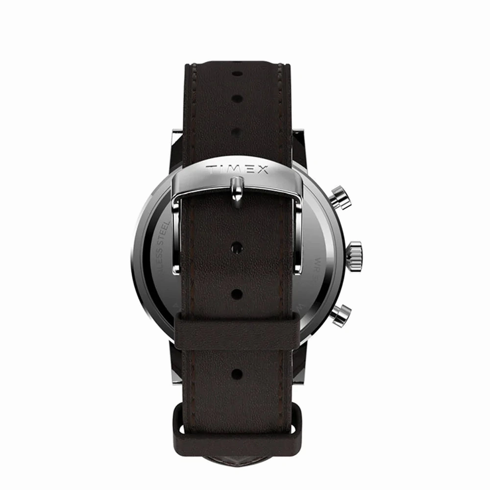 Timex Midtown Chronograph 40mm Leather Band Watch TW2V36600