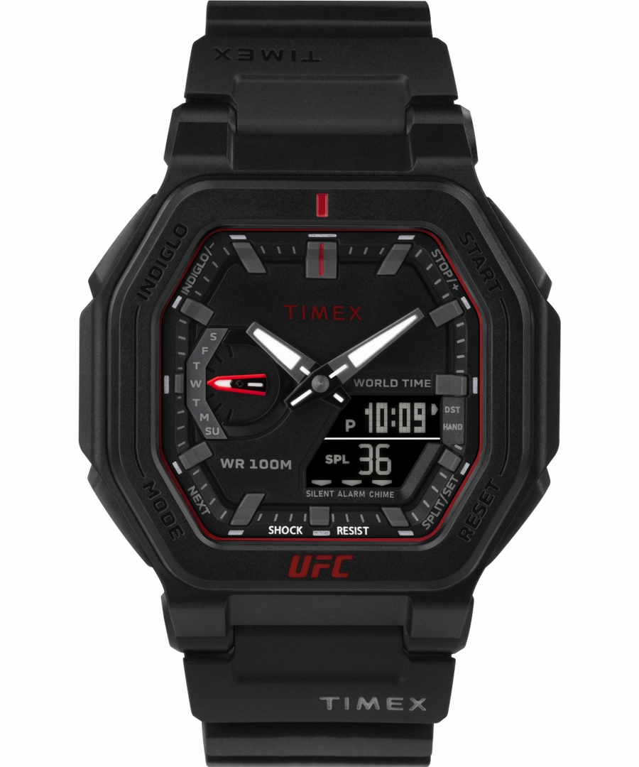 Timex UFC Colossus Fight Week 45mm Resin Strap Watch TW2V55200