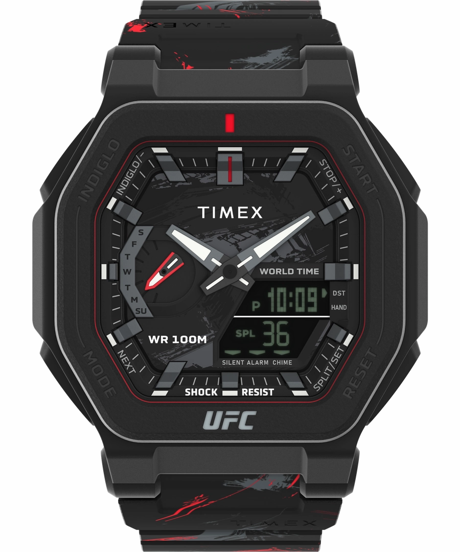 Timex UFC Colossus Fight Week 45mm Resin Strap Watch TW2V85300