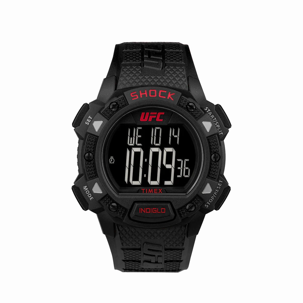 Timex UFC Core Shock Digital 45mm Resin Band Watch TW4B27400
