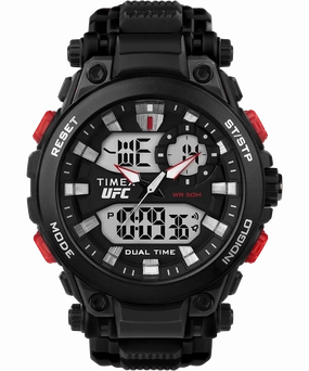 Timex UFC Impact 50mm Resin Strap Watch TW5M52800