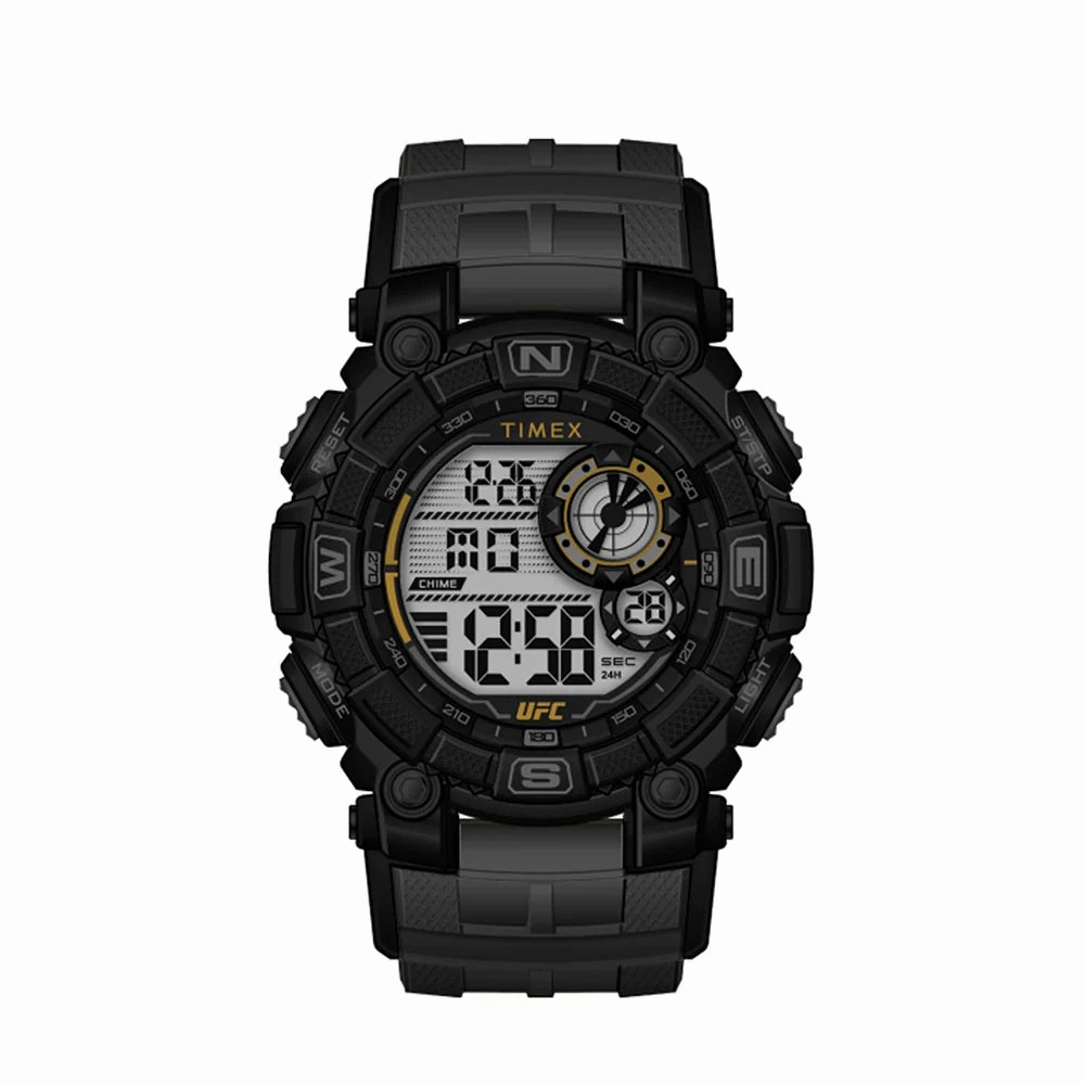 Timex UFC Redemption Digital 53mm Resin Band Watch TW5M53800