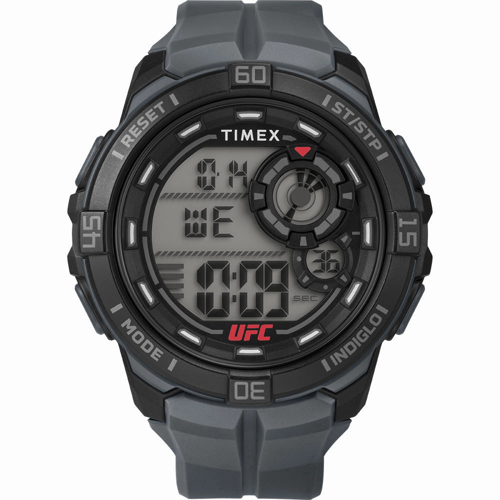 Timex UFC Rush 52mm PU Grey Strap Men's Watch TW5M59300