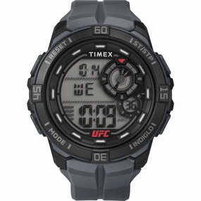 Timex UFC Rush 52mm PU Grey Strap Men's Watch TW5M59300