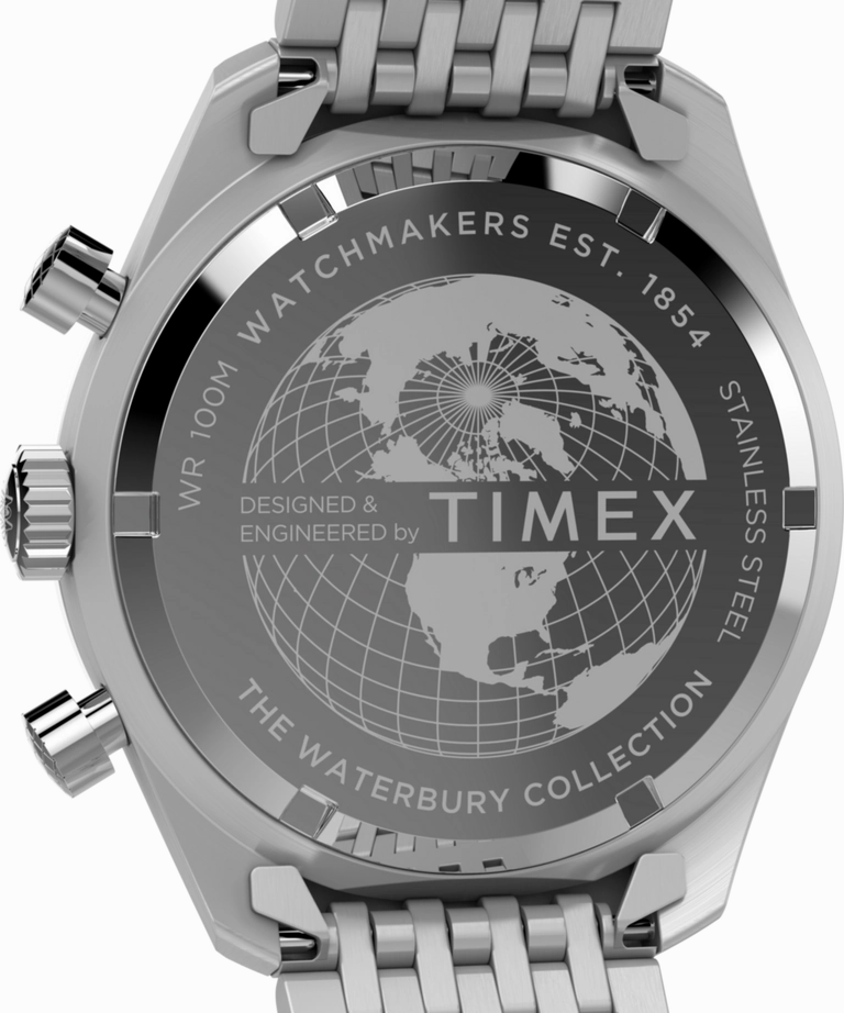 Timex Waterbury Chronograph Stainless Steel Watch TW2Y18500