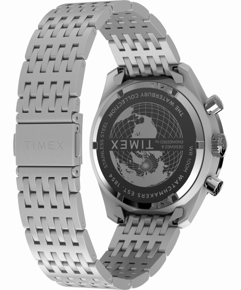 Timex Waterbury Chronograph Stainless Steel Watch TW2Y18500