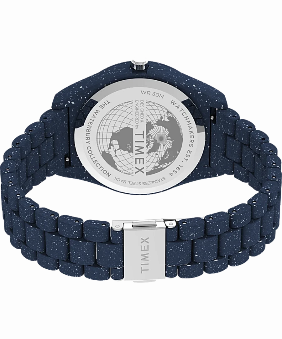 Timex Waterbury Ocean Recycled Plastic Bracelet Watch TW2V37400