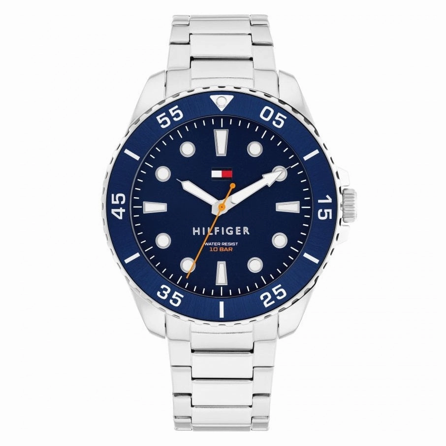 Tommy Hilfiger Blue Dial Stainless Steel Mens Watch 1792202