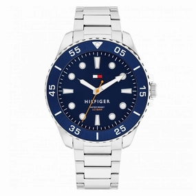 Tommy Hilfiger Blue Dial Stainless Steel Mens Watch 1792202