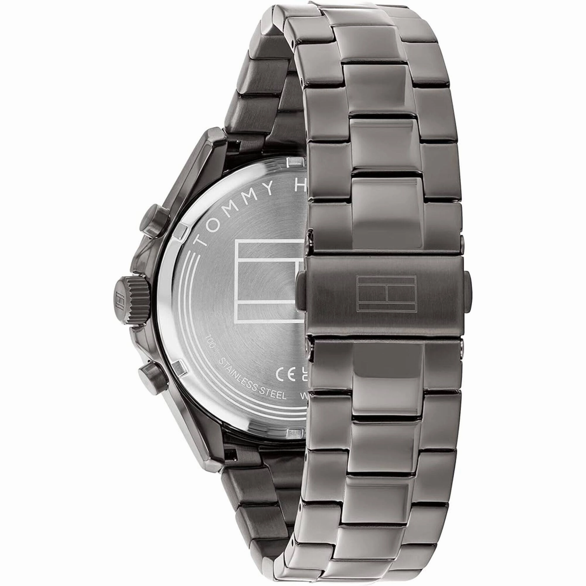 Tommy Hilfiger Men's Watch - Axel Dual Time Grey Stainless Steel Bracelet | 1792008