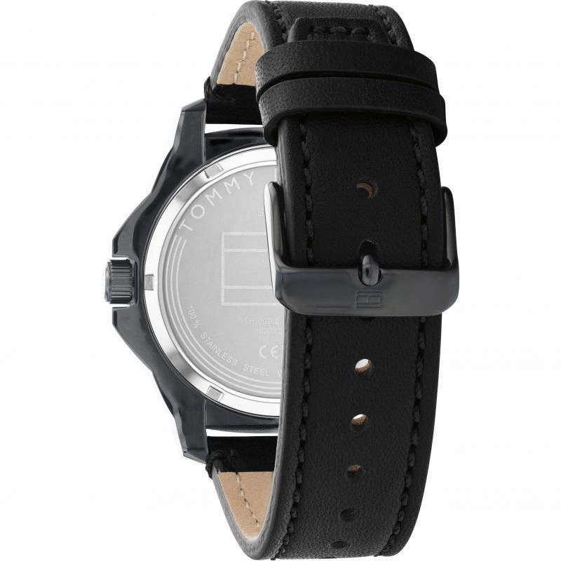 Tommy Hilfiger Mens Leather Strap Watch 1710485