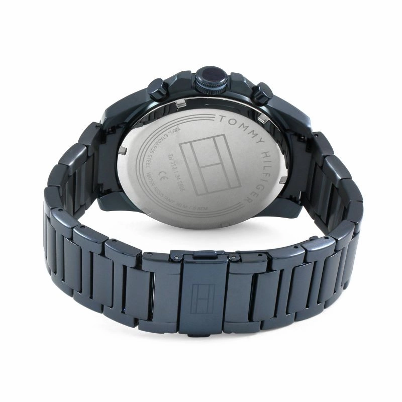 Tommy Hilfiger Steel Blue Day Date Mens Watch 1791560