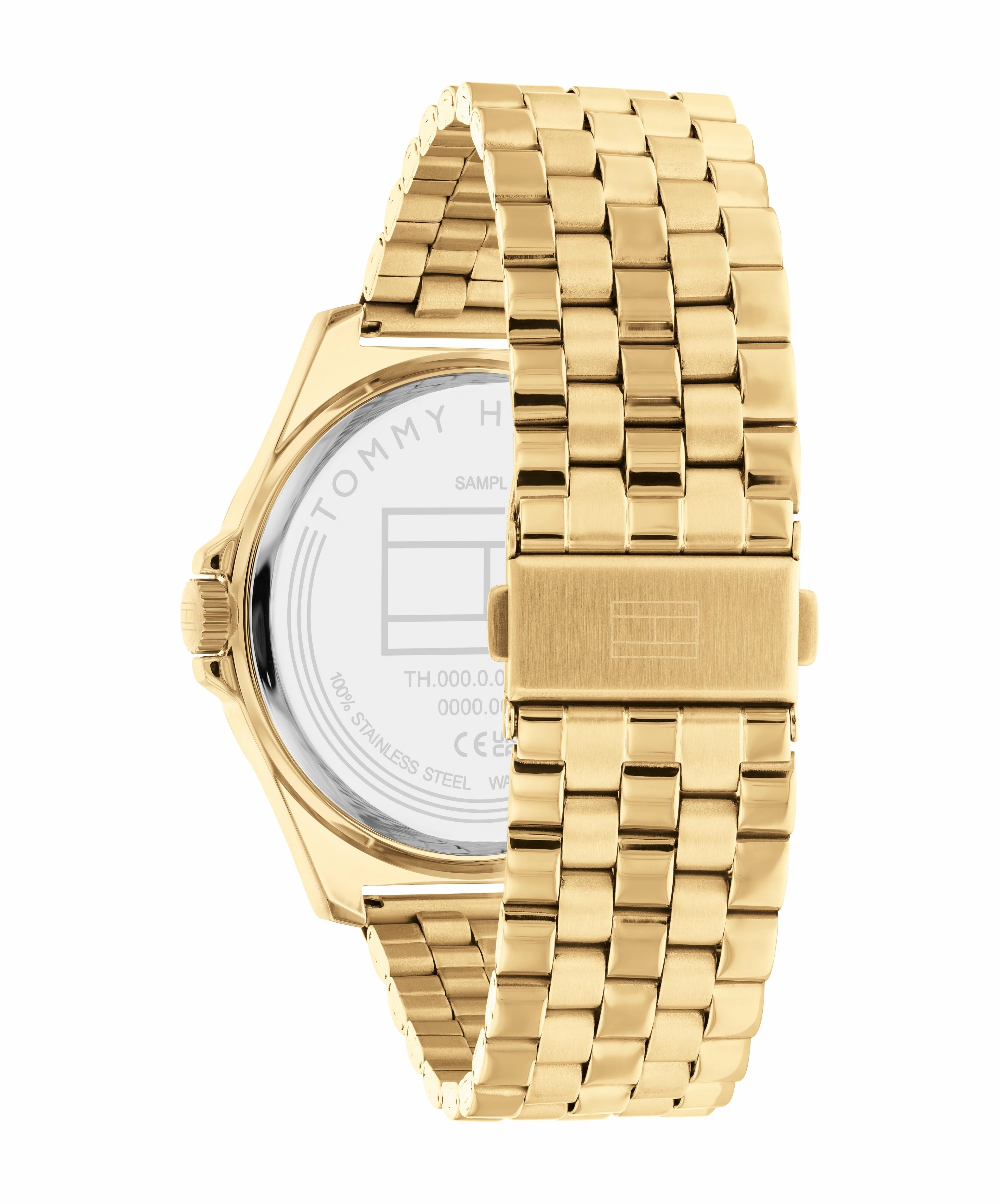 Tommy Hilfiger Yellow Gold Plated Mens Watch 1710546