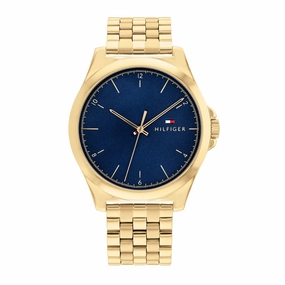Tommy Hilfiger Yellow Gold Plated Mens Watch 1710546