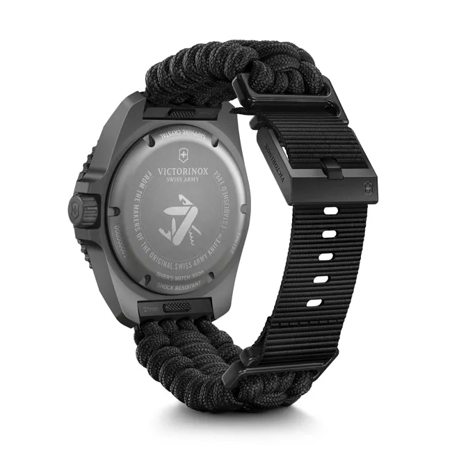 Victorinox Dive Pro 43mm Black Paracord Strap Black Dial Watch 241993.1