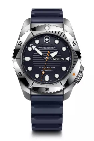 Victorinox Dive Pro Automatic Blue Rubber Black Dial Watch 241995