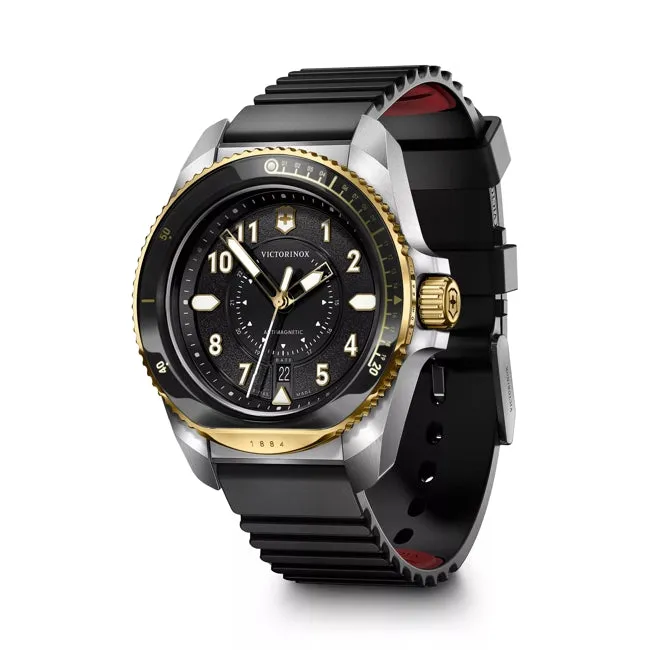 Victorinox Journey 1884 43mm Black Rubber Strap Black Dial Watch 242014