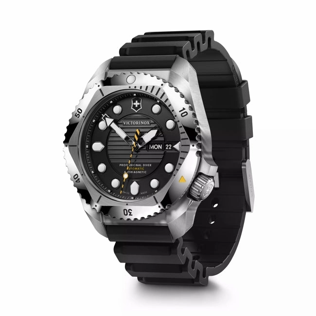 Victorinox Dive Pro Automatic Black Rubber Black Dial Watch 241994