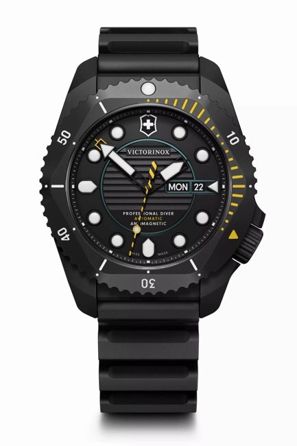 Victorinox Dive Pro Automatic Black Rubber Black Dial Watch 241997