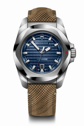 Victorinox I.N.O.X Automatic 41mm Set Bamboo Band Blue Dial Watch 242018.1