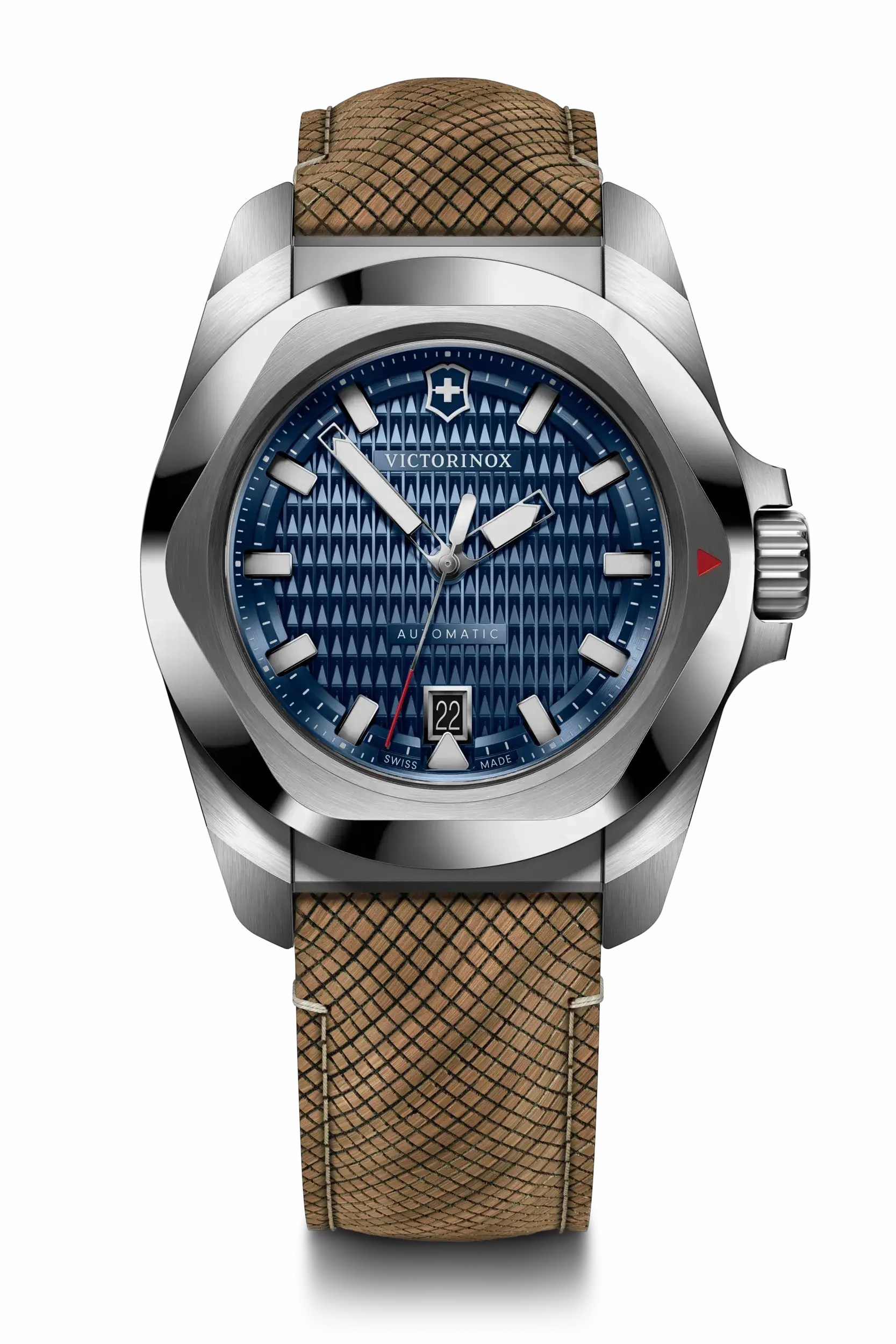 Victorinox I.N.O.X Automatic 41mm Set Bamboo Band Blue Dial Watch 242018.1